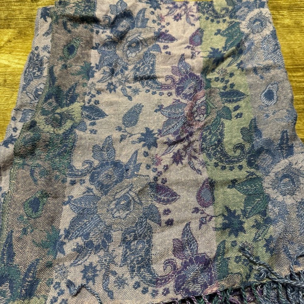 Floral Patterned Scarf - Picture 2 of 2